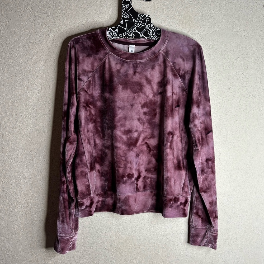 Lululemon crew Velour Warm Down color Interstellar Cassis Multi size 8 - Picture 2 of 6